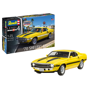 KIT PARA MONTAR REVELL SHELBY GT500 1970 1/25 112 PEÇAS REV 07729